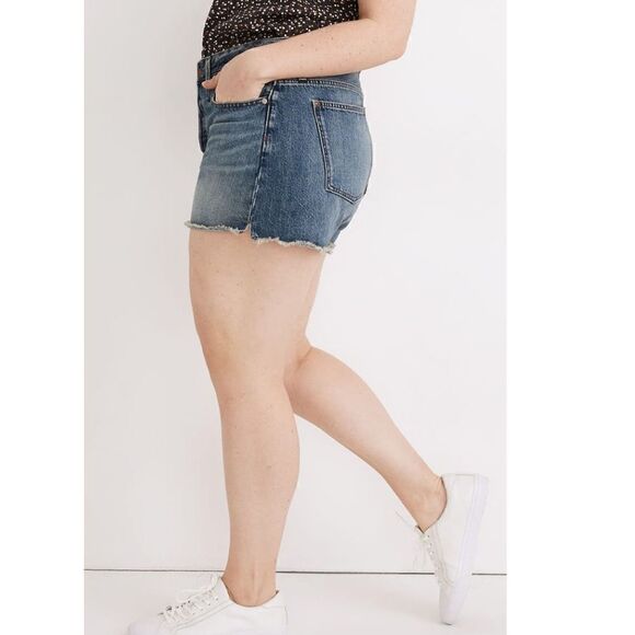 Madewell Relaxed Denim Jean Split Hem Edition Shorts, Size 8‎ (29 Waist) NWT - Picture 6 of 14